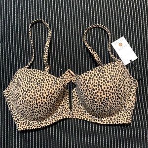 NWT Leopard Swimsuit Top - 36C